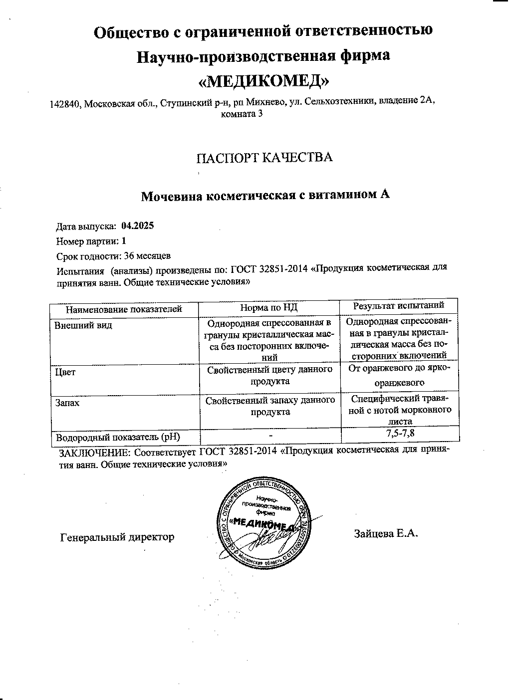 Паспорт №042025